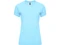 Оптом Футболка женская спортивная Roly Bahrain, голубая для нанесения логотипа или надписи Футболка женская спортивная Roly Bahrain, голубая фото