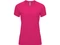 Оптом Футболка женская спортивная Roly Bahrain, темно-розовая для нанесения логотипа или надписи Футболка женская спортивная Roly Bahrain, темно-розовая фото
