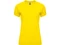 Оптом Футболка женская спортивная Roly Bahrain, желтая для нанесения логотипа или надписи Футболка женская спортивная Roly Bahrain, желтая фото