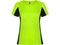 Футболка женская спортивная Roly Shanghai, салатовая / черная фото