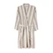 Халат из переработанного хлопка Vinga Ornos M, белый / бежевый фото