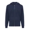 Худи на молнии из переработанного хлопка Iqoniq Abisko, 340 г/м², темно-синее фото