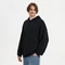 Худи оверсайз Fusion, черное фото