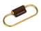 Карабин для ключей «Тоне», коричневый / золотой фото