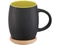 Керамическая чашка Hearth, черный/ зеленый фото