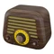 Колонка беспроводная Retro L, коричневая фото
