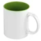 Кружка «Честер», белая / зеленая фото