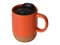 Кружка с пробковым дном и крышкой Denpasar, 400 мл, оранжевая фото