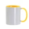 Кружка для сублимации «Стандарт А», 330 мл, белая / желтая фото