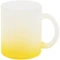 Оптом Кружка для сублимационной печати Grade Fade, матовая, желтая для нанесения логотипа или надписи Кружка для сублимационной печати Grade Fade, матовая, желтая фото