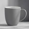 Кружка фарфоровая C1, soft-touch, серая фото