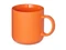 Кружка фарфоровая матовая Rita, оранжевая фото