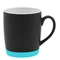 Кружка керамическая Make Me To Go, 320 мл, черная / бирюзовая фото