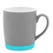 Кружка керамическая Make Me To Go, 320 мл, серая / бирюзовая фото
