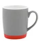 Кружка керамическая Make Me To Go, 320 мл, серая / красная фото