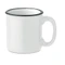 Кружка керамическая ретро, белый фото