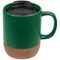 Кружка керамическая с пробковой подставкой Molti Corky Walk, зеленая фото