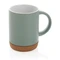 Кружка керамическая с пробковым основанием XD Collection, 280 мл, зеленая фото
