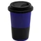 Кружка керамическая с силиконовой манжетой и крышкой Magic To Go, темно-синяя / черная фото
