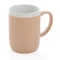 Кружка керамическая XD Collection, 300 мл, светло-коричневая / белая фото