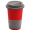 Кружка Magic To Go, soft touch, 420 мл, красная / серая фото