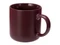 Кружка матовая Rita, бордовая фото