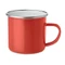 Кружка металлическая эмаль, красная фото