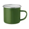 Кружка металлическая эмаль, зеленая фото