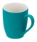 Кружка с покрытием soft-touch Tulip Gum, бирюзовая фото