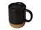 Кружка с пробковым дном и крышкой Denpasar, 400 мл, черная фото