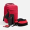Набор Business Piligrim: рюкзак, дорожная подушка, термостакан, органайзер, внешний аккумулятор 5000 mAh, ежедневник, ручка шариковая, красный фото
