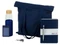 Набор Color Refine: блокнот, ручка, чехол для пропуска с ретрактором, бутылка, шоппер, темно-синий фото