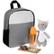 Набор детский Besties: рюкзак детский, бутылка детская, игрушка мягкая, набор для раскрашивания, серый фото