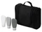 Набор для путешествий On Air: несессер, набор косметических емкостей, черный / серый фото