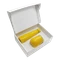 Набор New Box C white: кофер, термобутылка, желтый фото