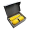 Набор New Box C2 grey: 2 кофера, термобутылка, желтый фото