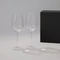 Оптом Набор подарочный Blanche: два бокала для вина, прозрачный / черный для нанесения логотипа или надписи Набор подарочный Blanche: два бокала для вина, прозрачный / черный фото