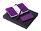 Набор подарочный Color It: блокнот С2, ручка и внешний аккумулятор 5000 mAh, фиолетовый фото