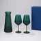 Набор подарочный Emerald: декантер, два бокала для вина, зеленый / синий  фото