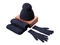 Набор подарочный Nordend: шапка, шарф, перчатки, темно-синий фото