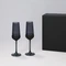 Набор подарочный Portobello Black Edition: бокалы для шампанского 2 шт, коробка подарочная, черный фото