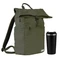 Набор подарочный Portobello Palermo Boston: рюкзак, термокружка, зеленый / черный фото
