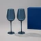 Оптом Набор подарочный Toscana: два бокала для вина, синий для нанесения логотипа или надписи Набор подарочный Toscana: два бокала для вина, синий фото