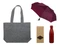 Набор подарочный: зонт, термобутылка, шопер, бордовый фото
