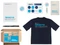 Набор Welcome Pack Simple Kit: футболка, блокнот, ручка, картхолдер, ретрактор, держатель для телефона, стикерпак, черный / белый фото