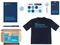 Набор Welcome Pack Simple Kit: футболка, блокнот, ручка, картхолдер, ретрактор, держатель для телефона, стикерпак, черный / синий фото