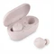 Наушники беспроводные внутриканальные затычки с зарядным кейсом футляром Accesstyle Denim TWS, розовые фото