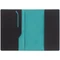 Обложка для паспорта Multimo, черная / бирюзовая фото