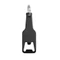 Оптом Открывалка-брелок в виде бутылки, черный для нанесения логотипа или надписи Открывалка-брелок в виде бутылки, черный фото