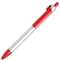 Ручка шариковая пластиковая B1 Piano, серебристая / красная фото